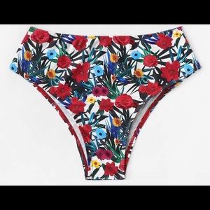 Shein floral bikini bottom